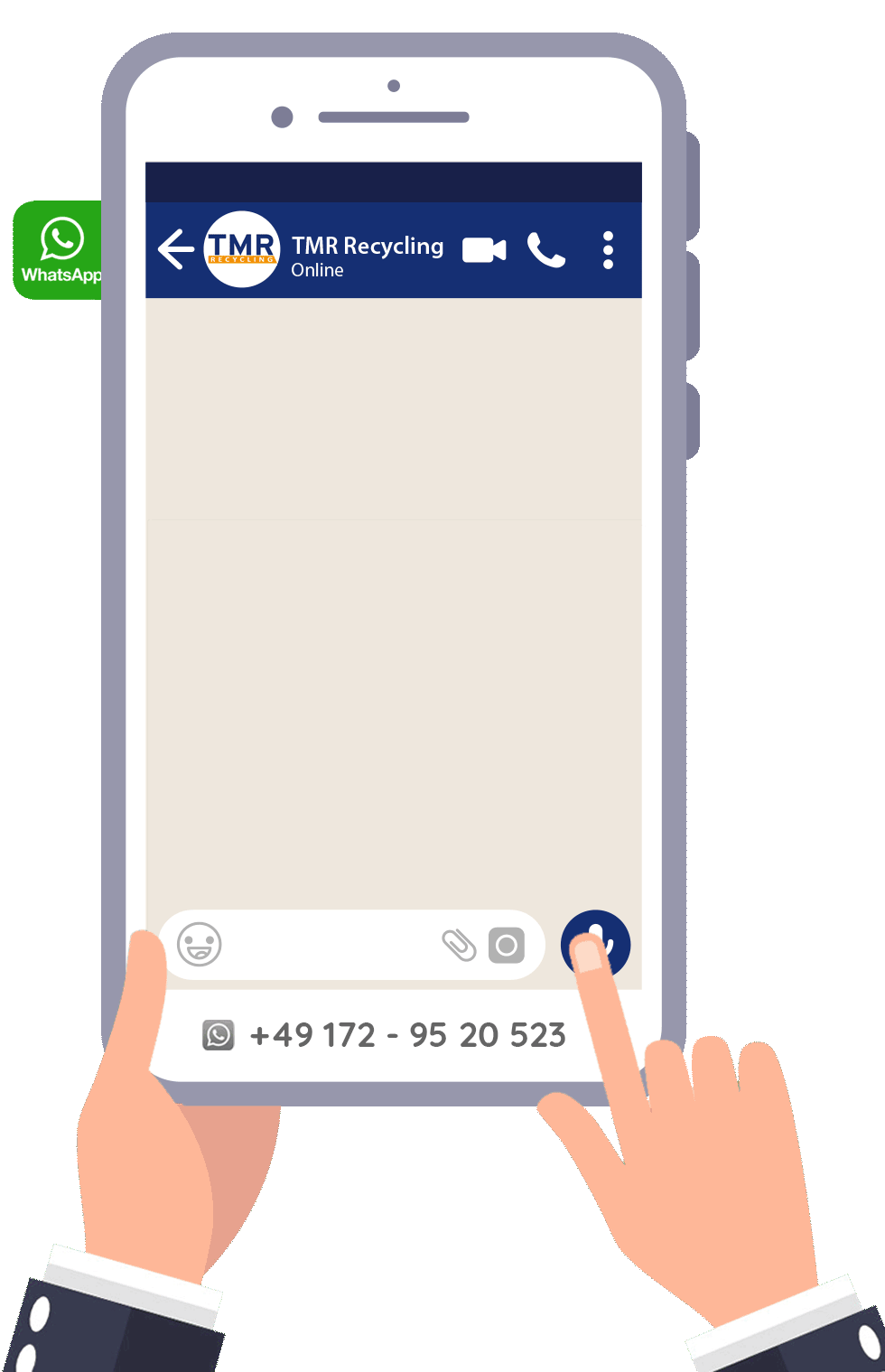 iphone tmr recycling alu schrott whatsapp v2